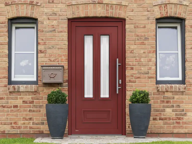 Weru Kunststoffhaustür Amenta in Rot