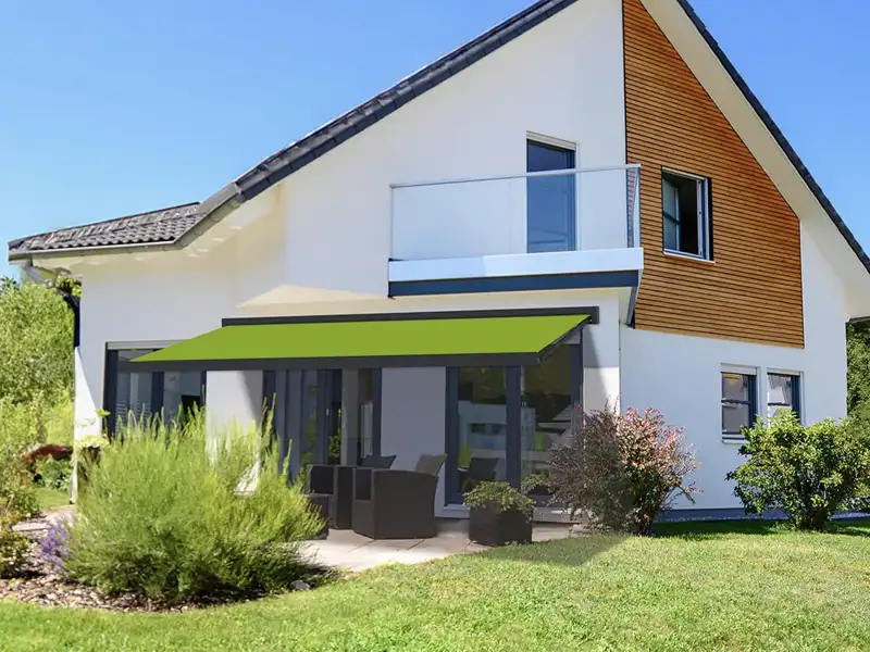 Erhardt Kassettenmarkise K auf einer Terrasse in Kiel