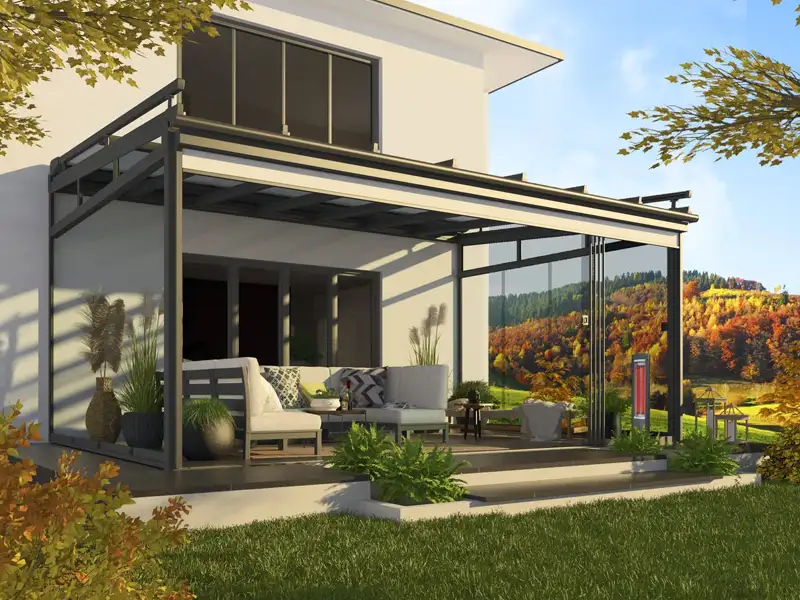 Erhardt Terrassendach für ganzjährige Terrassennutzung